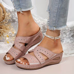Harrow Soleva women's orthopedic slip-on sandals with slip-resistant soles and supportive design, ideal for comfortable everyday wear.