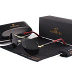 Polarized Men’s Aviator Sunglasses UV400 Protection Silicone Aluminum Frame
