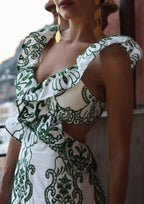 Zofia | Elegant Embroidered Cocktail Maxi Dress for Women