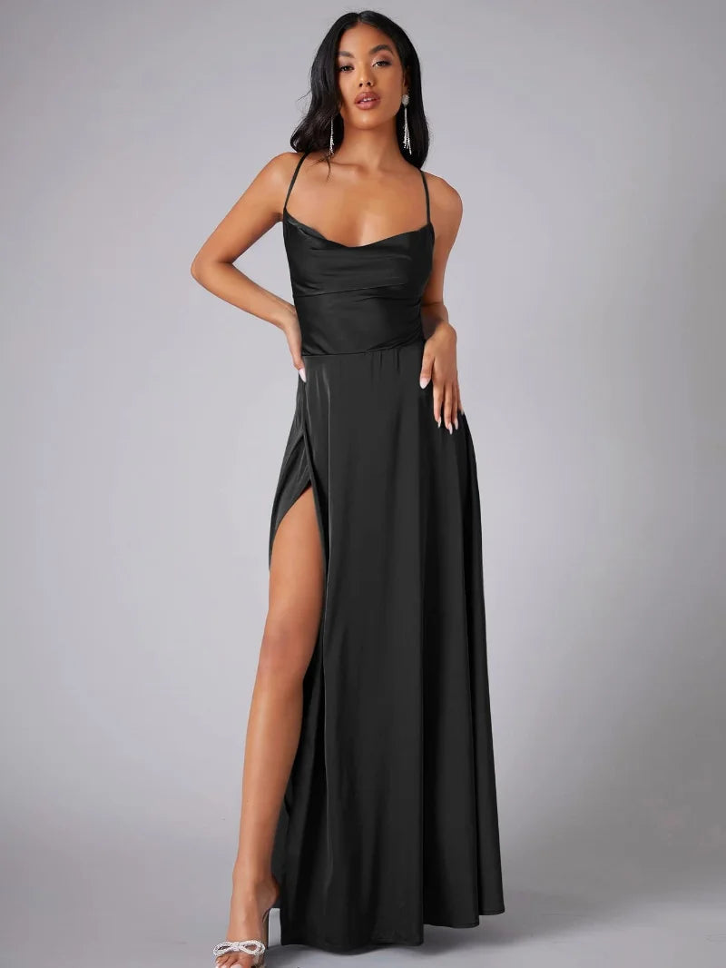 Zola | Elegant Maxi Formal Evening Gown for Women with Slit