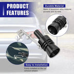 Exhaust Resonator for Cars and Motorcycles Aluminum Alloy Sporty Sound DIY Installation