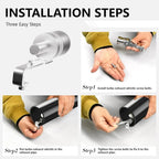 Exhaust Resonator for Cars and Motorcycles Aluminum Alloy Sporty Sound DIY Installation