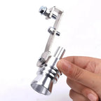 Exhaust Resonator for Cars and Motorcycles Aluminum Alloy Sporty Sound DIY Installation