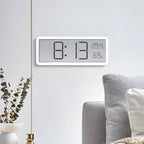 Digital LED Wall Clock Large Display with Temperature and Humidity Acrylic Modern Wall Clock
