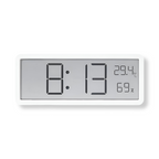 Digital LED Wall Clock Large Display with Temperature and Humidity Acrylic Modern Wall Clock