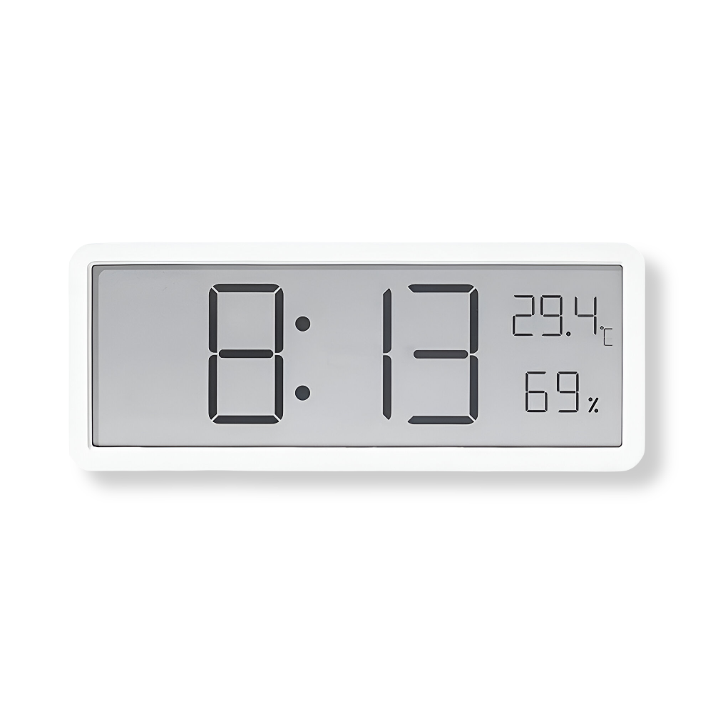 Digital LED Wall Clock Large Display with Temperature and Humidity Acrylic Modern Wall Clock