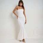 Zora | Elegant Embroidered Wedding Guest Maxi Dress for Women