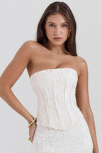Zora | Elegant Embroidered Wedding Guest Maxi Dress for Women