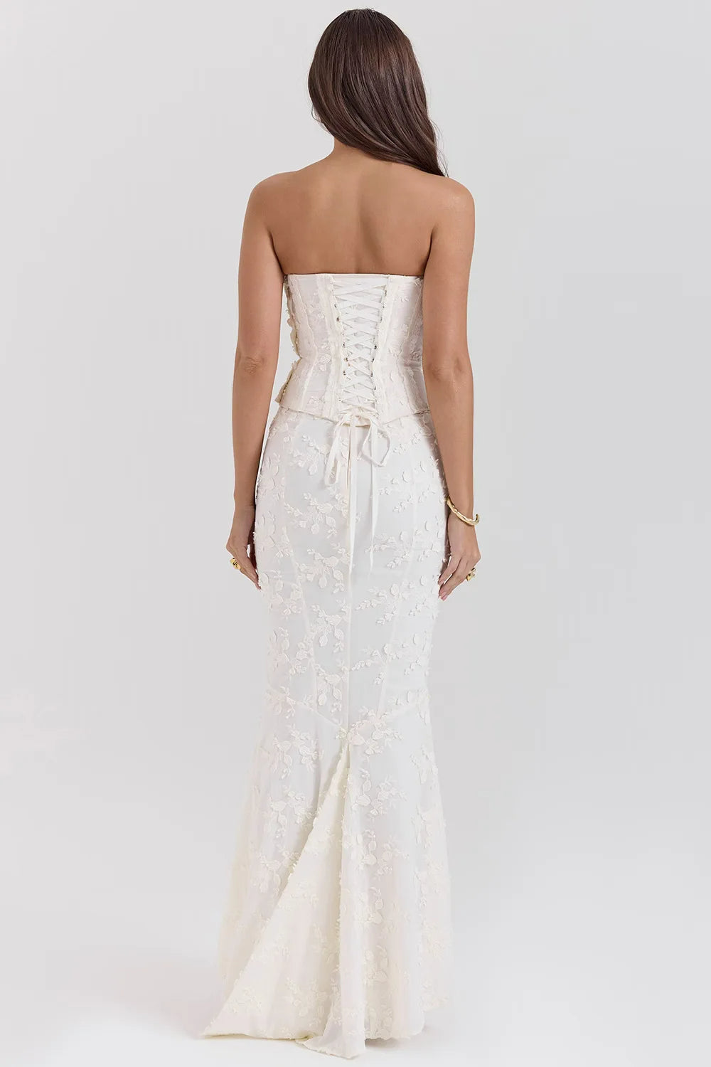 Zora | Elegant Embroidered Wedding Guest Maxi Dress for Women