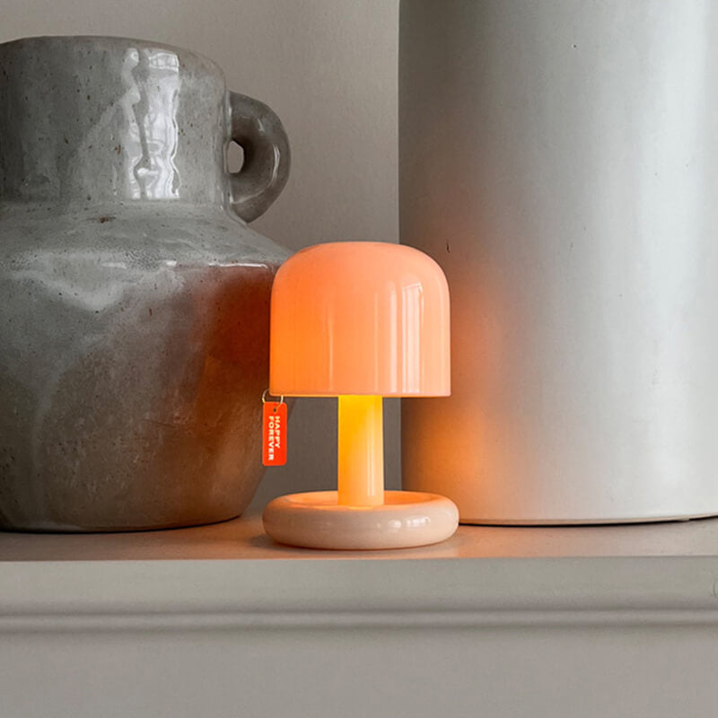 Sunset Night Light USB Rechargeable Bedside Lamp PC Material 7.5cm x 7.5cm x 10.6cm Ambient Table Lamp