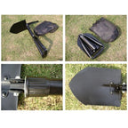 Tactical Folding Shovel Carbon Steel Multipurpose Compact Lightweight Outdoor Tool