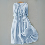 Light blue Tammie casual summer dress for women by Harrow, featuring a relaxed fit and sleeveless design perfect for warm weather.