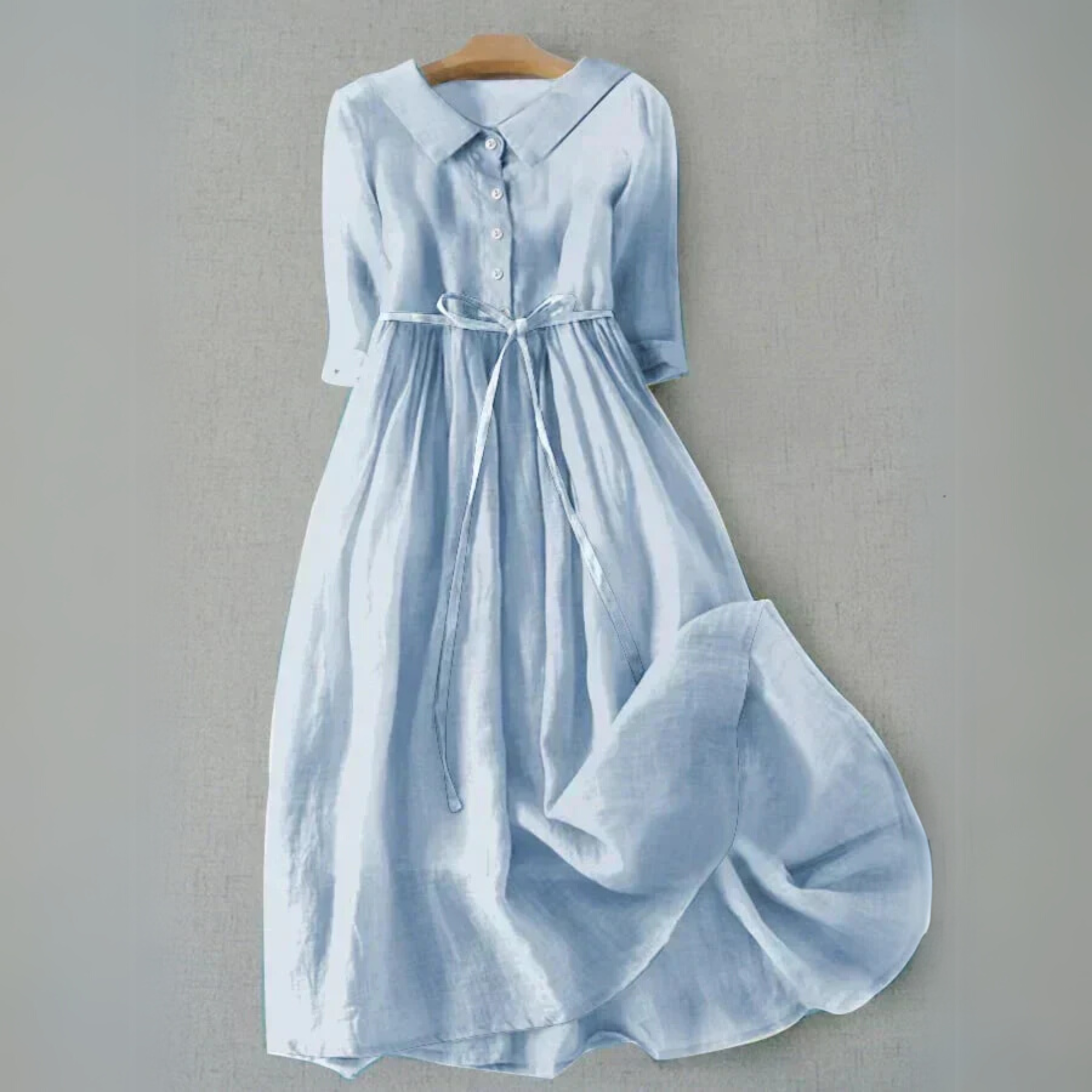 Light blue Tammie casual summer dress for women by Harrow, featuring a relaxed fit and sleeveless design perfect for warm weather.