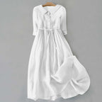 Light blue Tammie casual summer dress for women by Harrow, featuring a relaxed fit and breezy fabric ideal for warm weather.