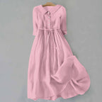 Harrow Tammie casual summer dress for women in lightweight fabric, featuring a relaxed fit and sleeveless design.