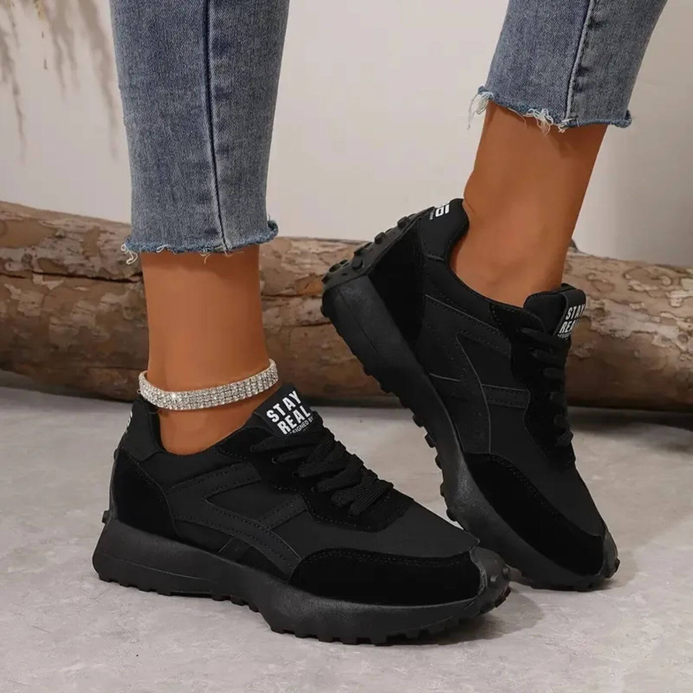 Harrow TheraWalk supportive orthopedic walking sneakers for women with slip-resistant soles, cushioned comfort, and sporty design.