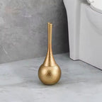 Toilet Brush with Ergonomic Handle and Discreet Storage Base Durable ABS Plastic