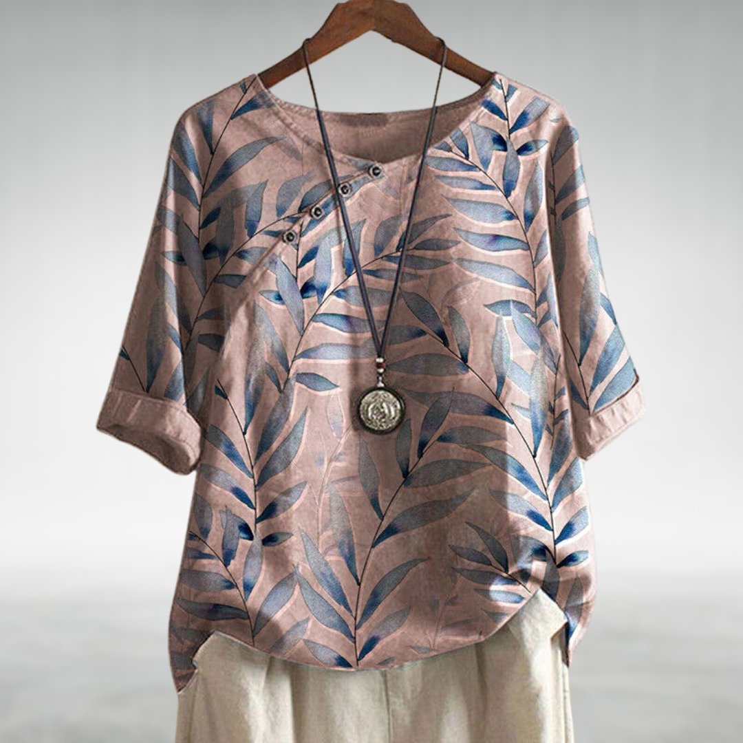 Harrow Toni casual summer blouse for women, featuring a chic design with a playful flair, lightweight and stylish for warm weather.