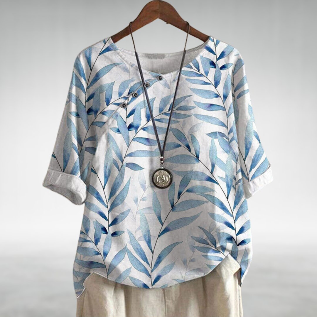 Harrow Toni casual summer blouse for women featuring a playful flair, lightweight fabric, and stylish design.