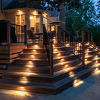 Solar Waterproof LED Step Light Solar-Powered Outdoor Stair Lighting Weather-Resistant
