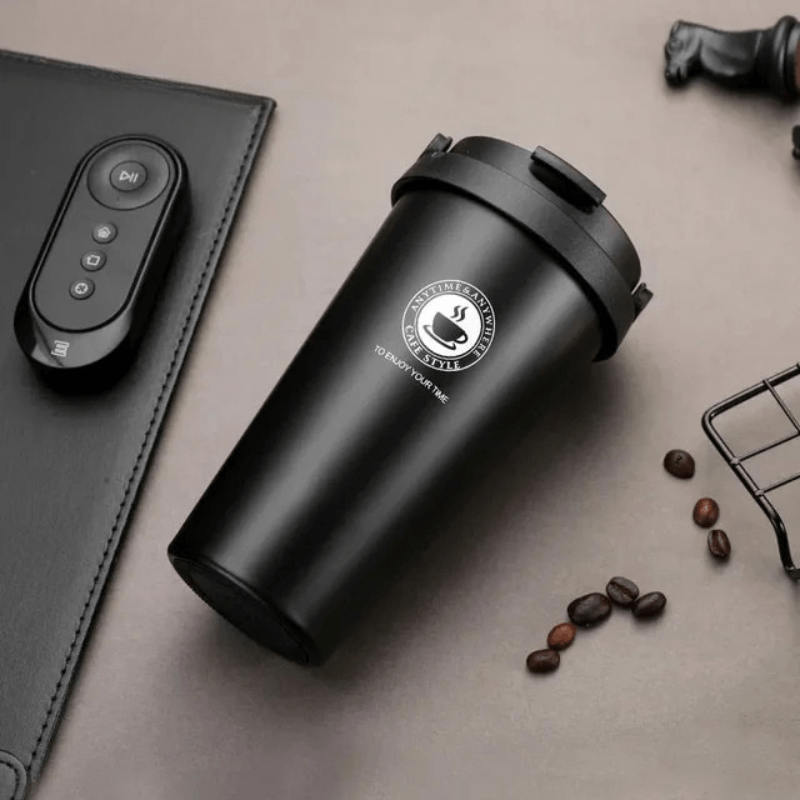 Thermasip Insulated Stainless Steel Travel Mug 500ml Leak-Proof Double-Walled Vacuum Flask