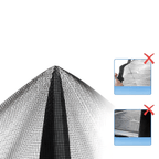 Self-Closing Magnetic Insect Screen Polyester Fiber Pet-Friendly Door Screen Black or White