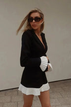 Zulema | Effortless Pleated Mini Summer Dress for Women