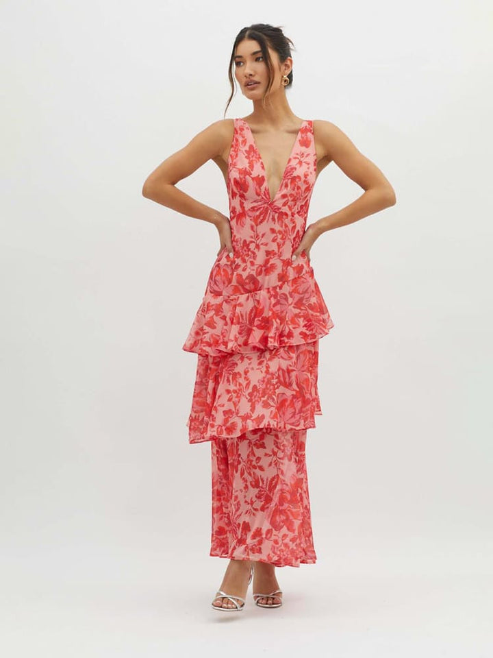 Zurina | Effortless Elegant Midi Summer Dress for Women