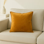 Nordic Faux Leather Cushion Cover 18x18 Inch Vintage Texture Sofa Pillow Case