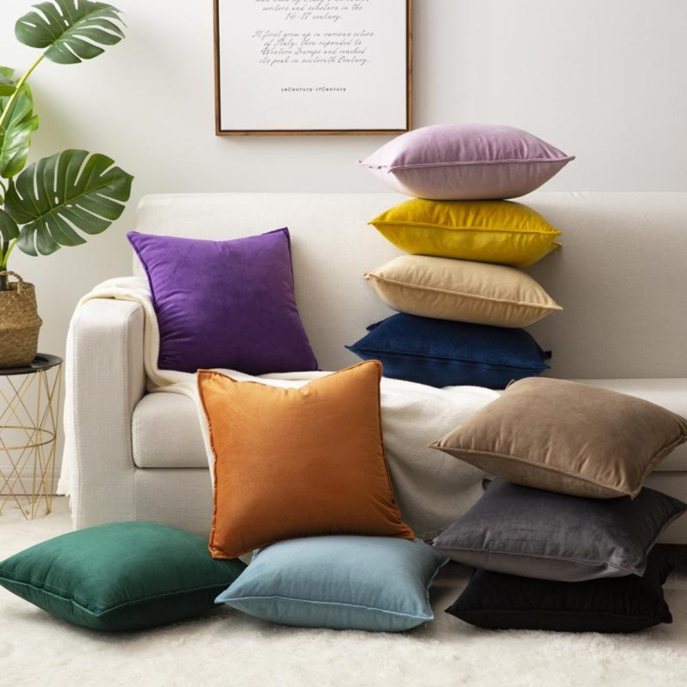 Nordic Faux Leather Cushion Cover 18x18 Inch Vintage Texture Sofa Pillow Case