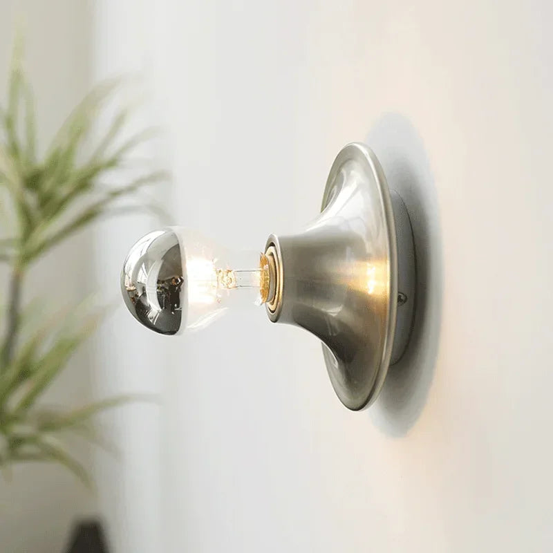 Vintage Wall Mount LED Light Fixture Retro Metal Indoor Spotlight Lamp 15cm Diameter