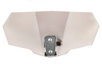 Universal Motorcycle Windshield Extension Clear Grey Plastic Fiber Adjustable Wind Screen Mount