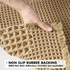 Waffle Bath Mat Ultra-Absorbent Soft Machine Washable 18x30 Polyester Fiber