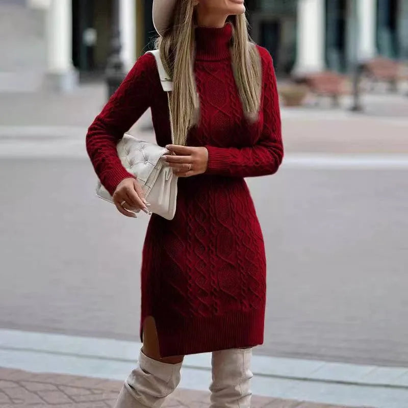 Zuzka | Elegant Knit Mini Dress for Women