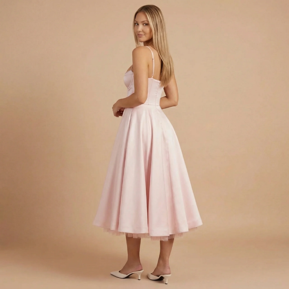 Beatrice | Romantic Sweetheart Midi Dress for Cocktail Parties Harrow Beatrice | Romantic Sweetheart Midi Dress for Cocktail Parties Harrow