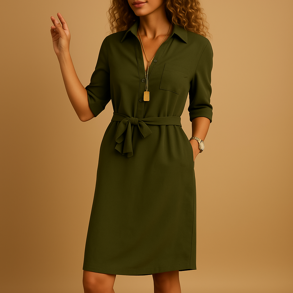 Zyra | Effortless Elegant Midi Summer Dress for Women