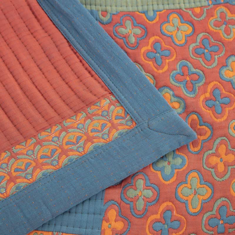Breathable Cotton Gauze Quilt Lightweight Coverlet King Queen Full Cal King Bedding