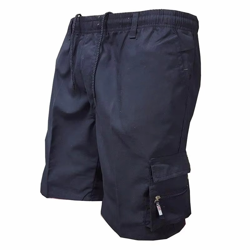 Men’s Loose Fit Cargo Shorts Cotton Blend Multi Pockets Plus Sizes Casual Outdoor Work