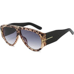 Oversized Aviator Sunglasses Women UV400 Protection Lightweight Durable AC Plastic Frame