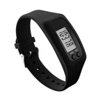 Activity Watch Pedometer with LED Display Silicone Strap Step Counter for Adults and Kids