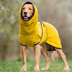 Adjustable Pet Bathrobe with Buckle Closure Quick Drying Warm Coat for Small to Large Dogs and Cats