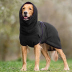 Adjustable Pet Bathrobe with Buckle Closure Quick Drying Warm Coat for Small to Large Dogs and Cats