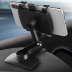 Adjustable Car Phone Holder Universal Mount Non-Slip Grip Durable ABS Hands-Free Navigation and Calls