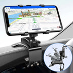 Adjustable Car Phone Holder Universal Mount Non-Slip Grip Durable ABS Hands-Free Navigation and Calls