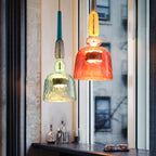 Adjustable Colorful Pendant Light with Height Adjustment Modern Interior Lighting Fixture