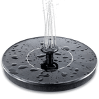 Solar-Powered Outdoor Garden Fountain 16cm Durable ABS Plastic Water Feature
