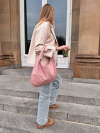 Alena Tote Bag Vegan Leather Spacious Convertible Shoulder Bag for Women Multiple Colors