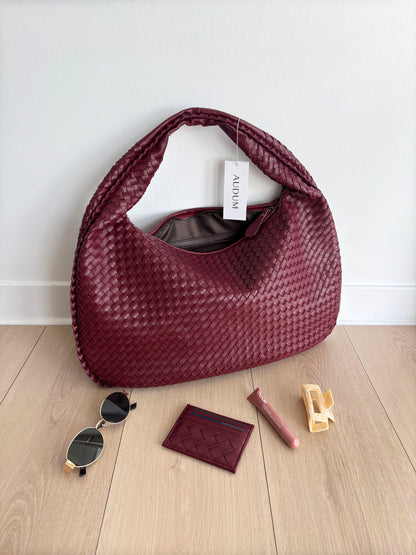 Alena Tote Bag Vegan Leather Spacious Convertible Shoulder Bag for Women Multiple Colors