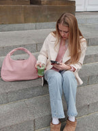 Alena Tote Bag Vegan Leather Spacious Convertible Shoulder Bag for Women Multiple Colors
