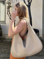 Alena Tote Bag Vegan Leather Spacious Convertible Shoulder Bag for Women Multiple Colors